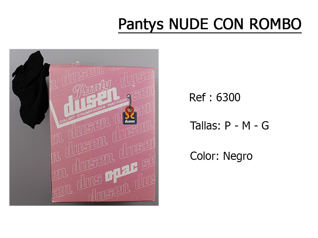 PANTYS nude con rombo 6300