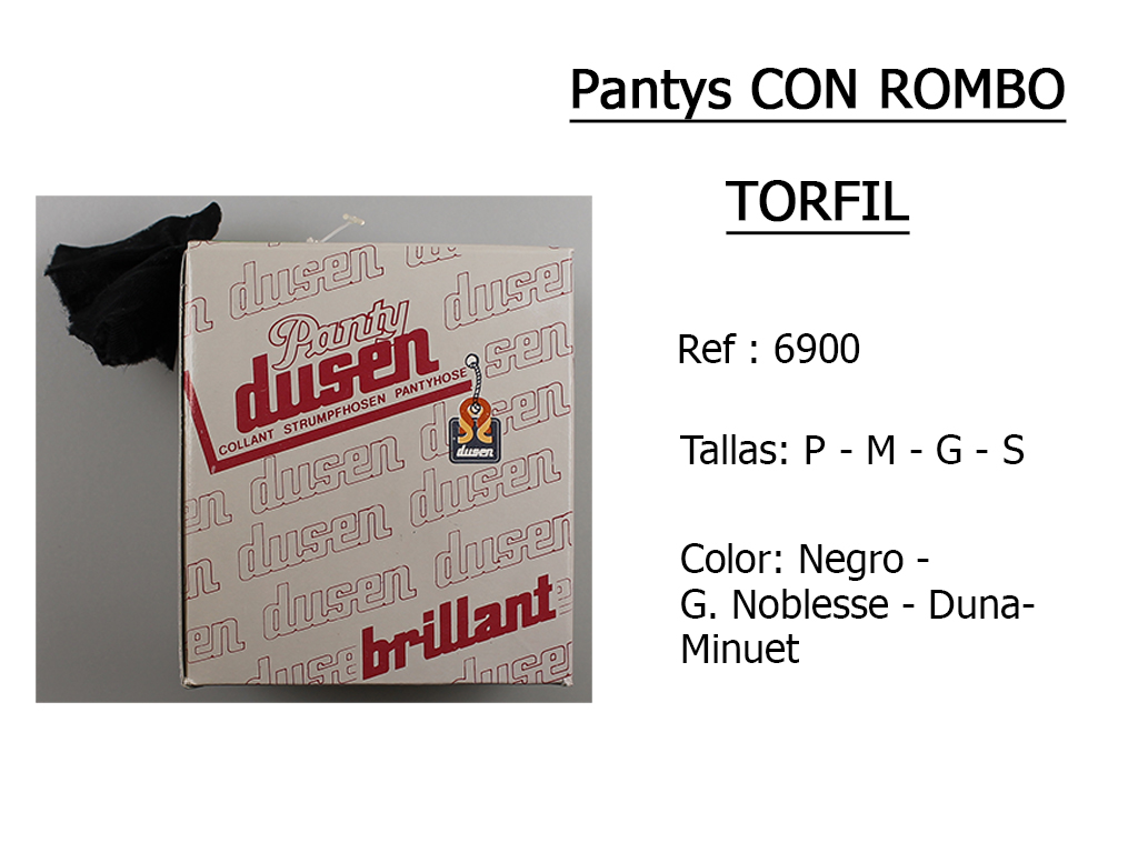 PANTYS con rombos torfil 6900