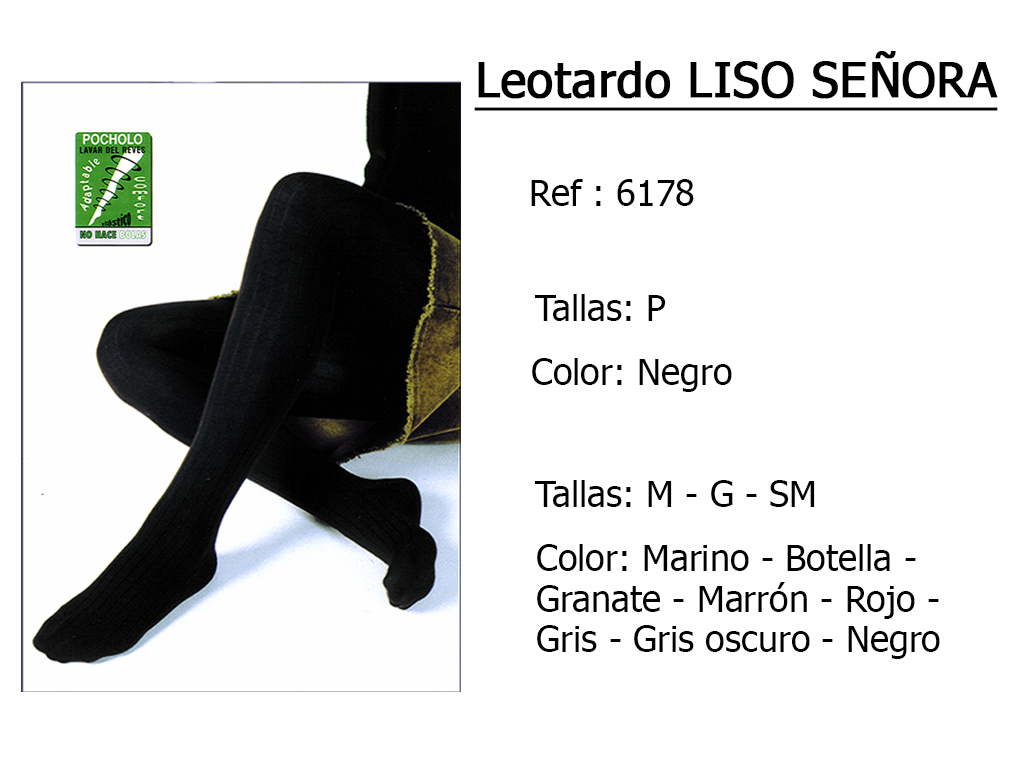 LEOTARDOS liso senora 6178