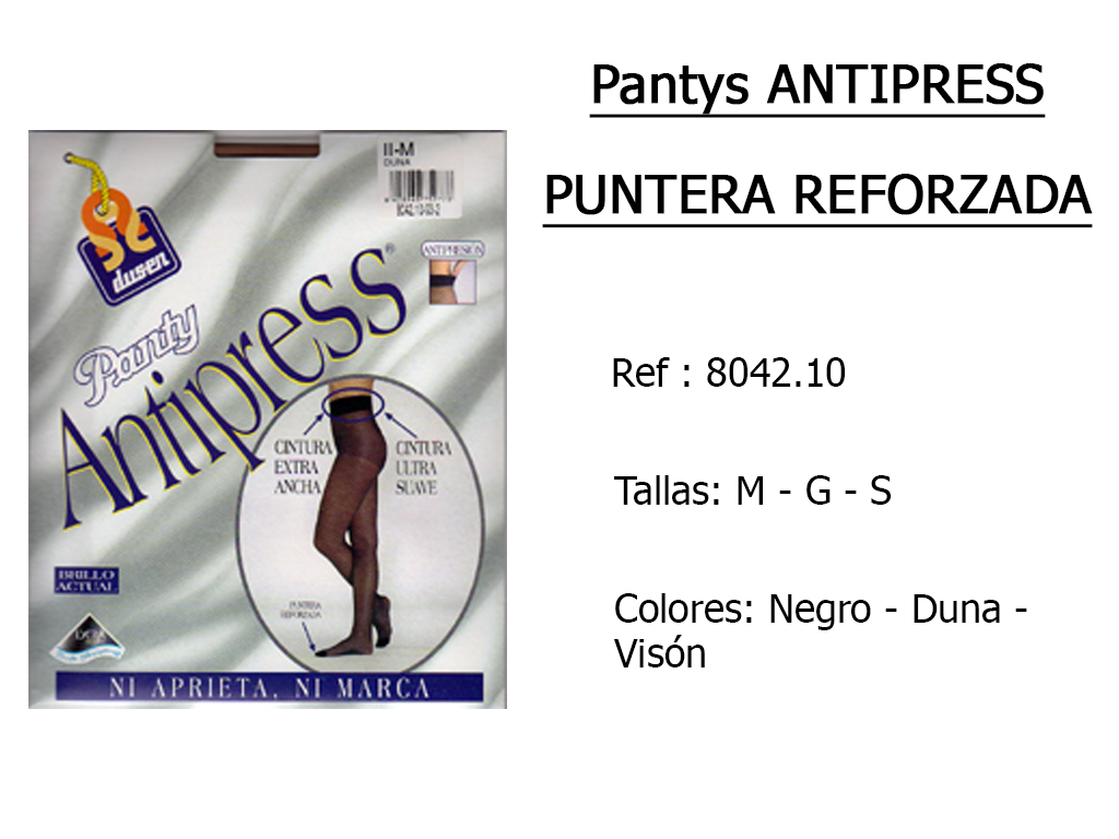 PANTYS antipress puntera reforzada 804210