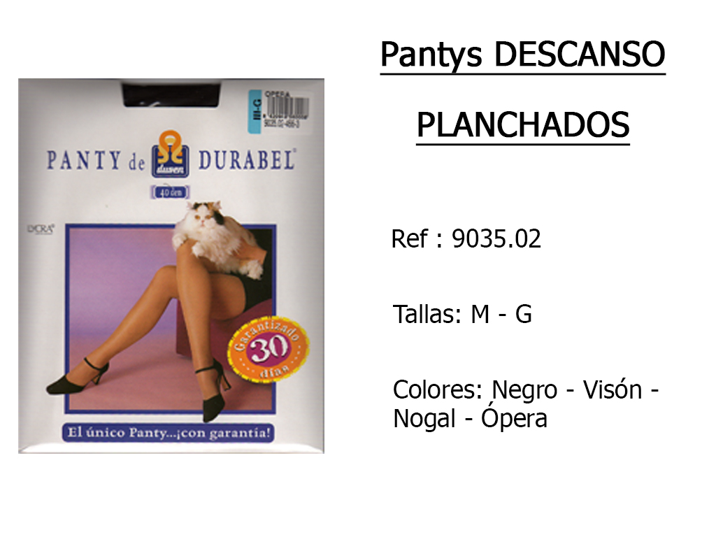 PANTYS descanso planchados 903502