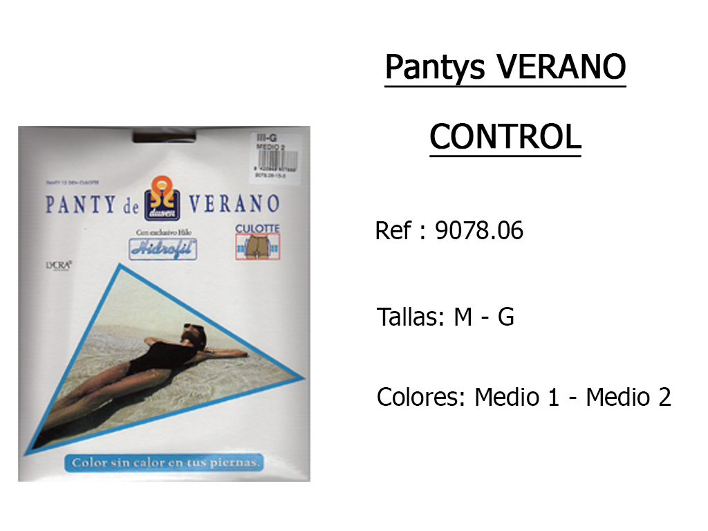 PANTYS verano control 907806
