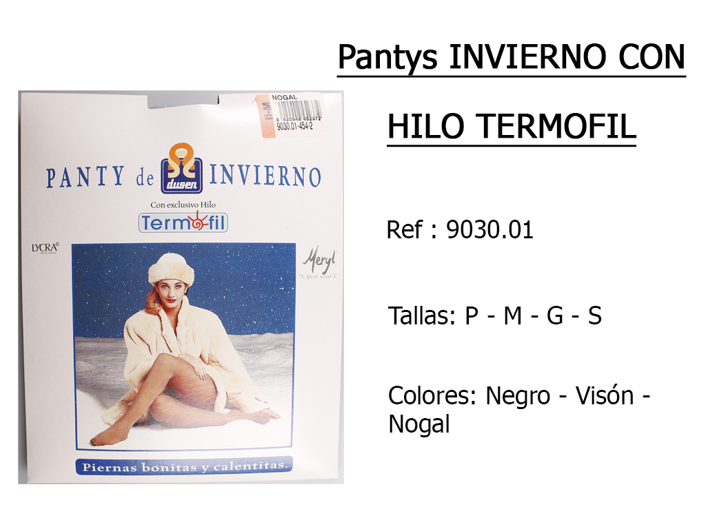 PANTYS invierno con hilo termofil 903001