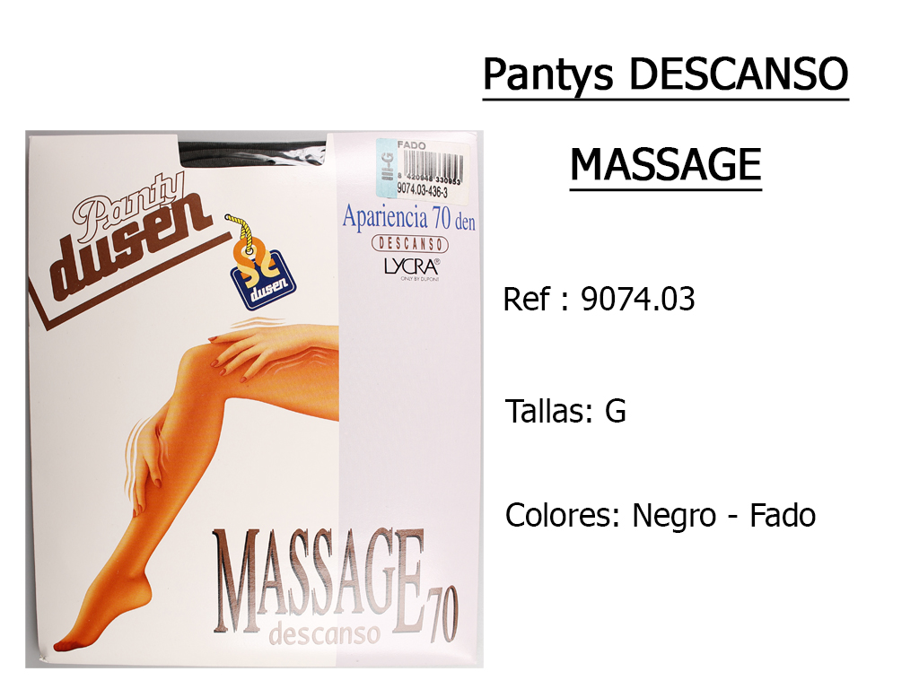 PANTYS descanso massage 907403