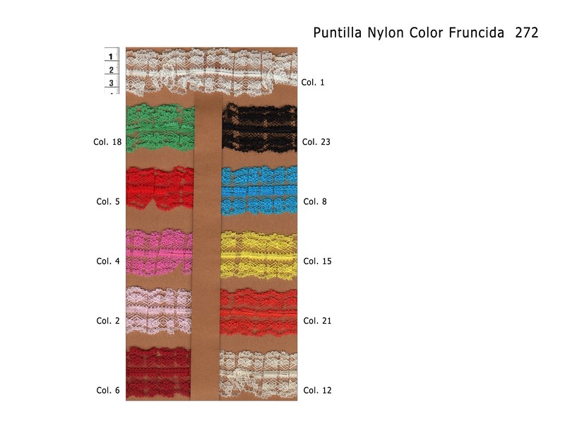 Puntilla nylon fruncida 272