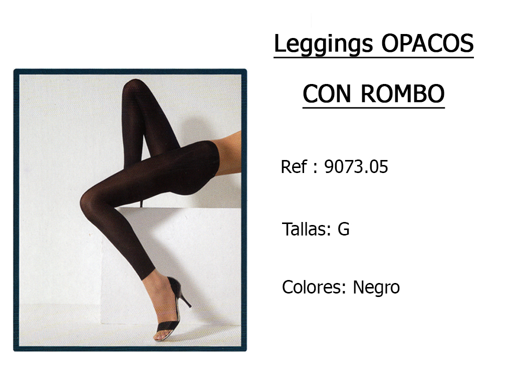 LEGGINGS opacos con rombo 907305