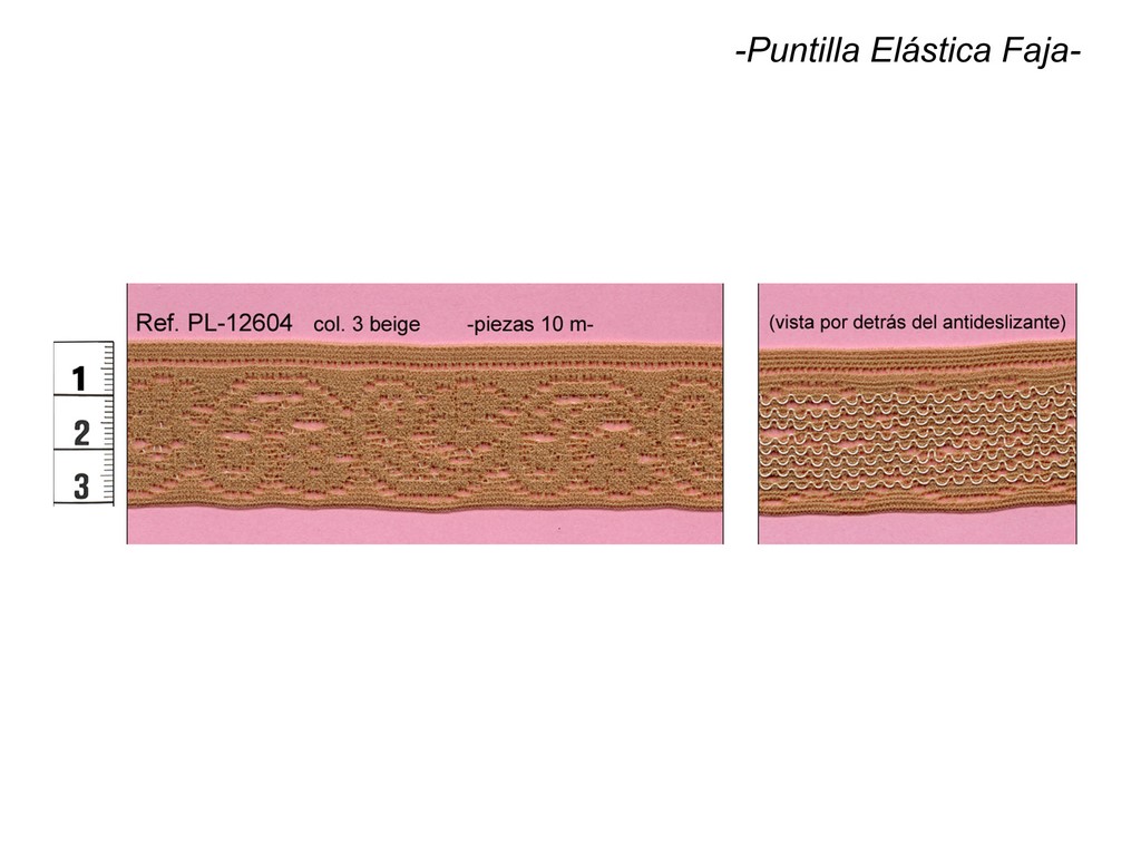 Puntilla elástica faja PL-12604