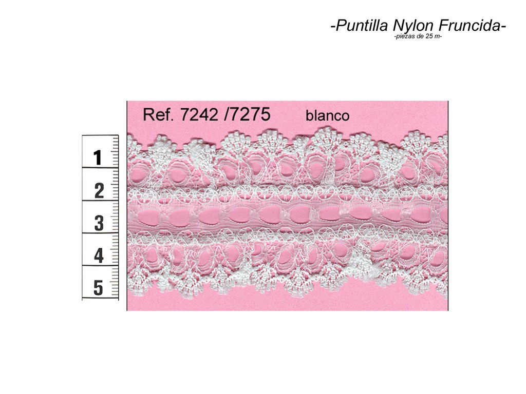 Puntilla nylon fruncida 7242/7275