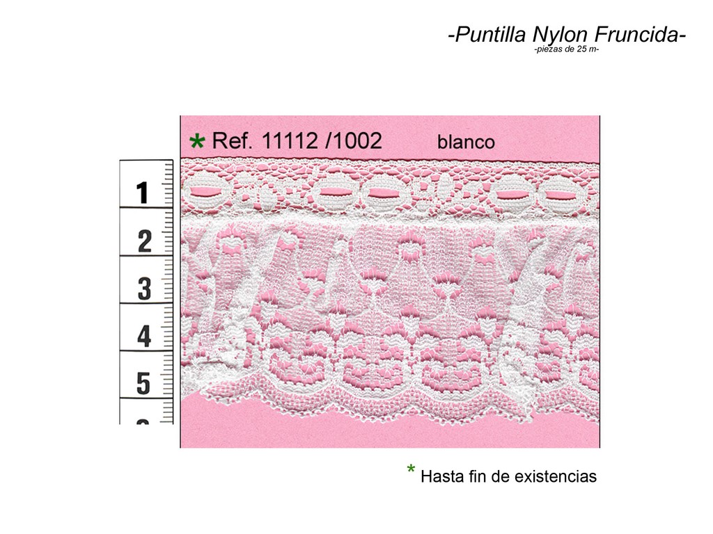 Puntilla nylon fruncida 11112/1002