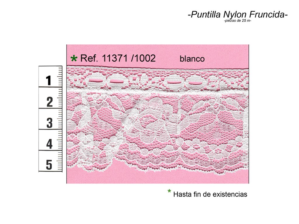 Puntilla nylon fruncida 11371/1002