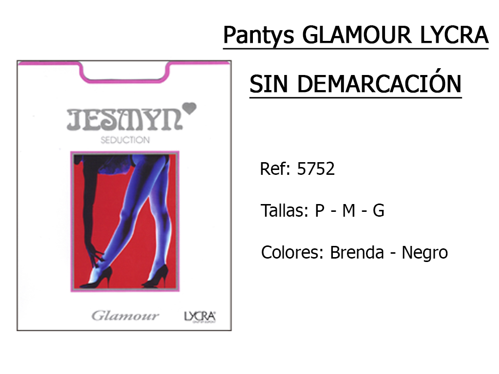 PANTYS glamour lycra sin demarcacion 5752