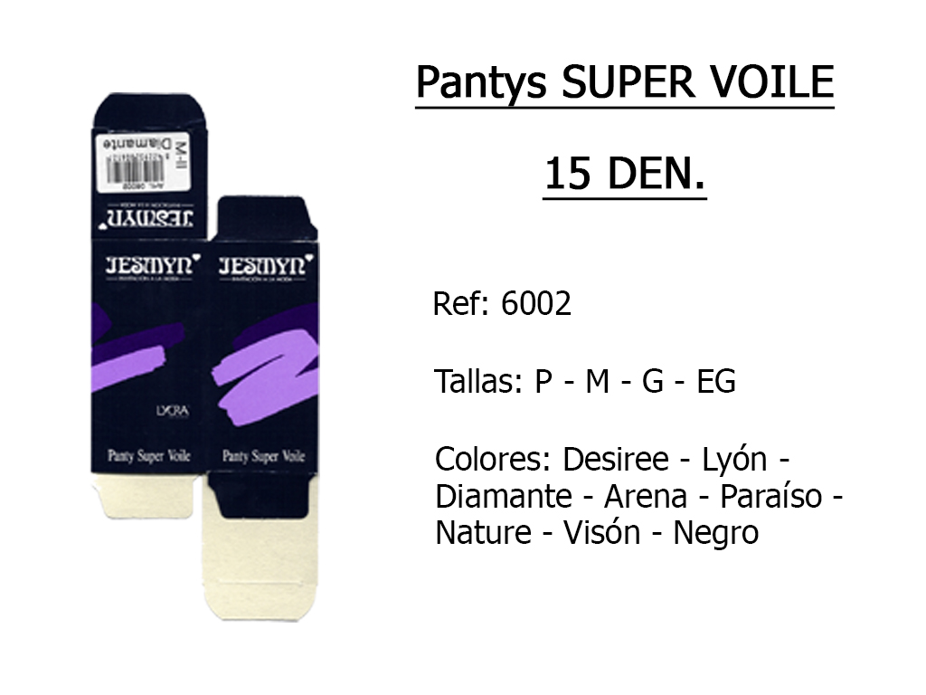 PANTYS super voile 15 den 6002