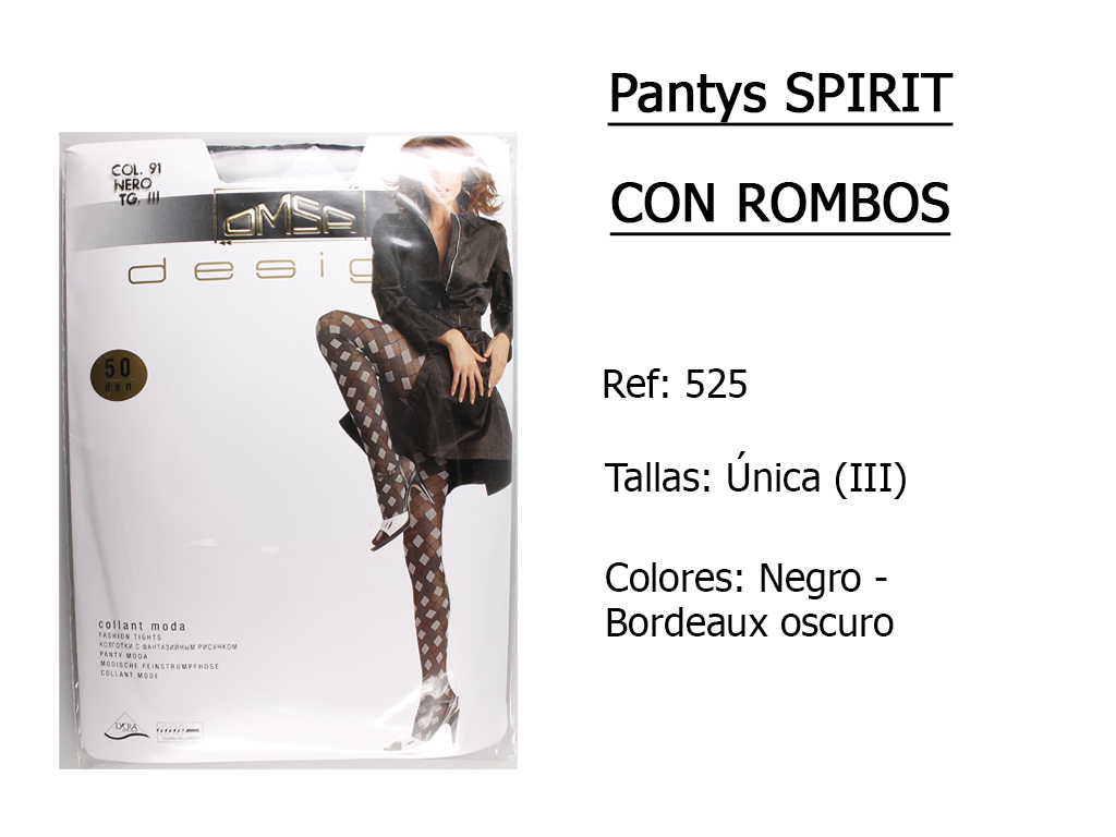PANTYS spirit con rombos 525