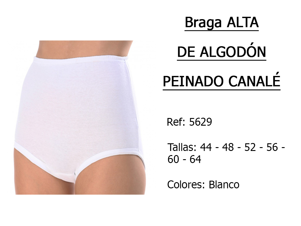 BRAGA alta de algodon peinado canale 5629