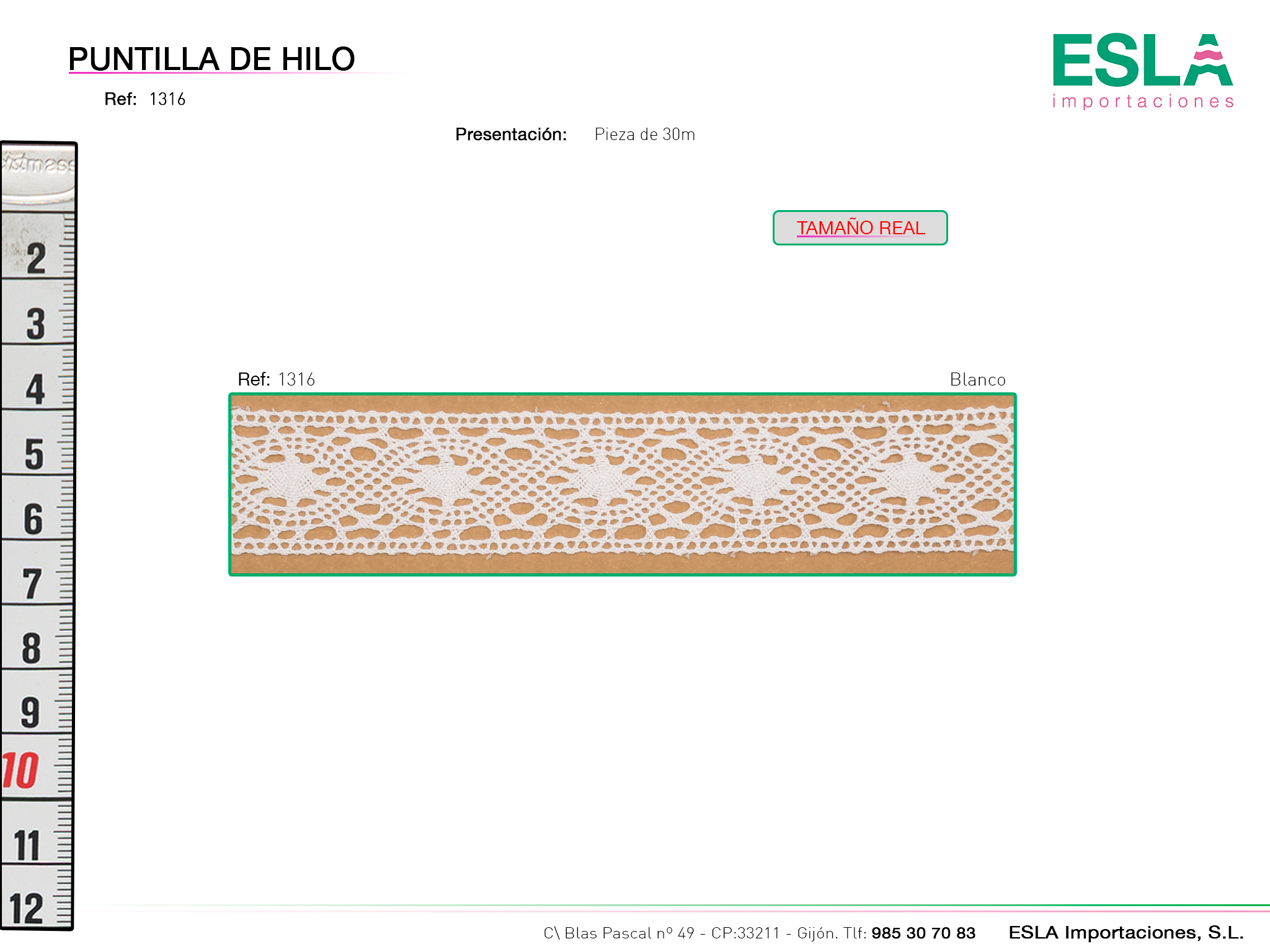 PUNTILLA DE HILO 1316