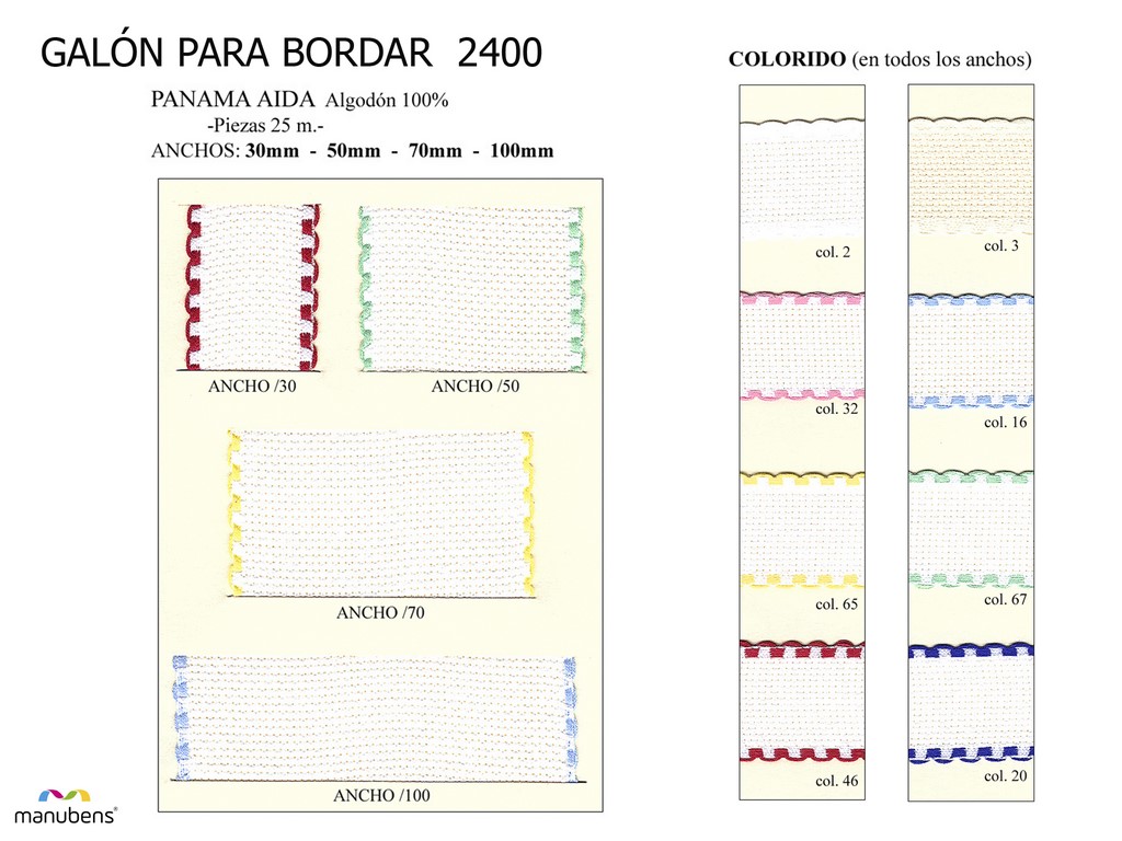 Galon para bordar 2400