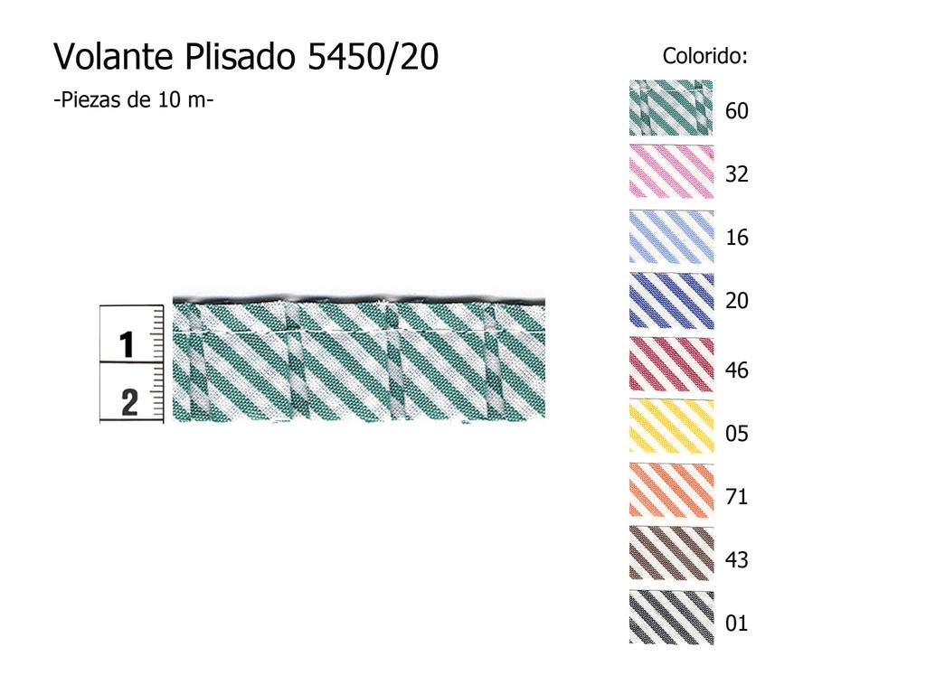 Volante plisado 5450/20