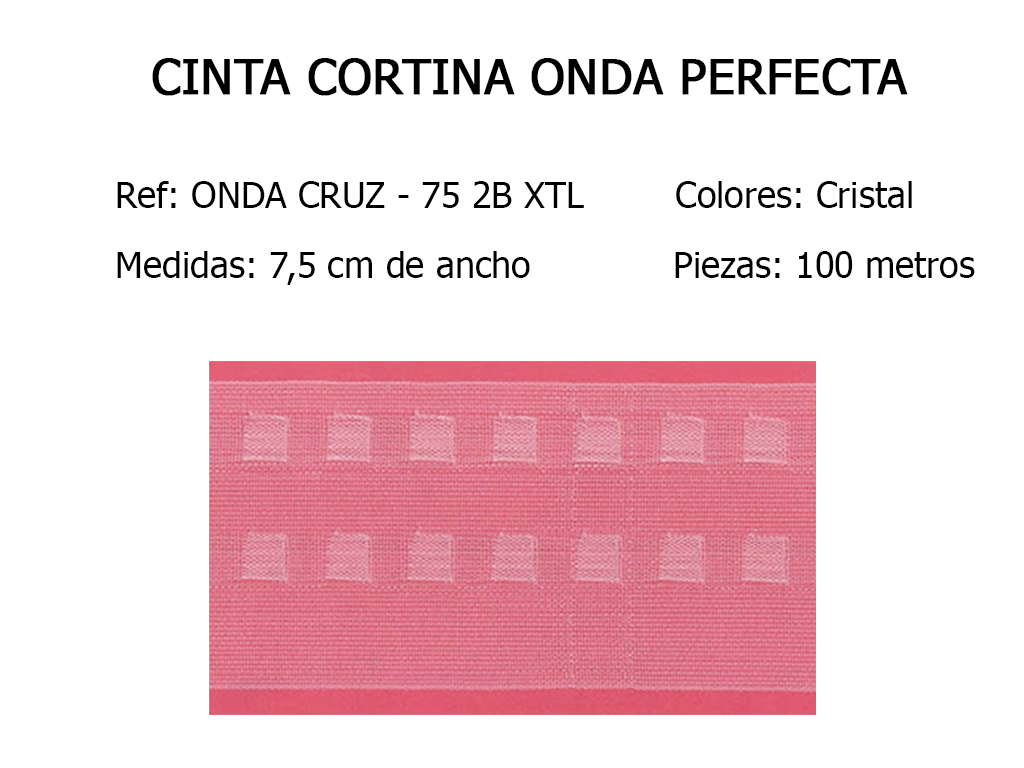 CINTA CORTINA ONDA PERFECTA