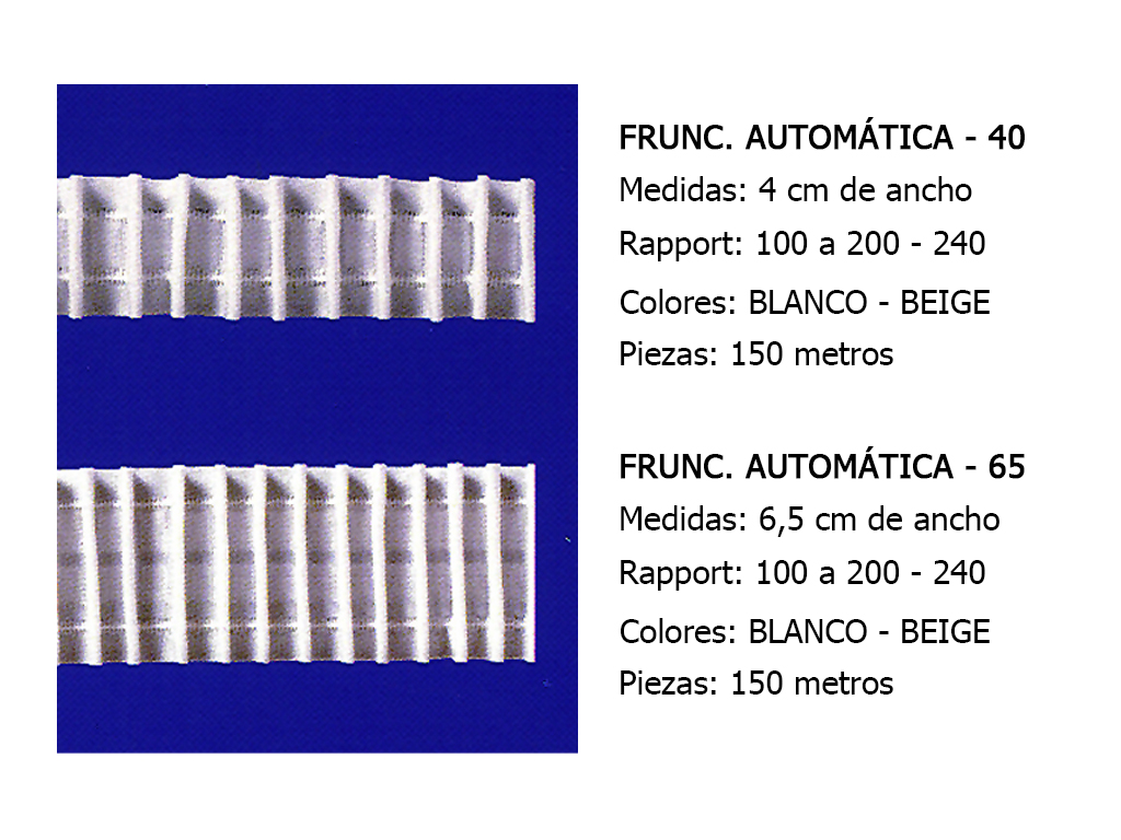 CINTAS DE CORTINA FRUNCIDORAS