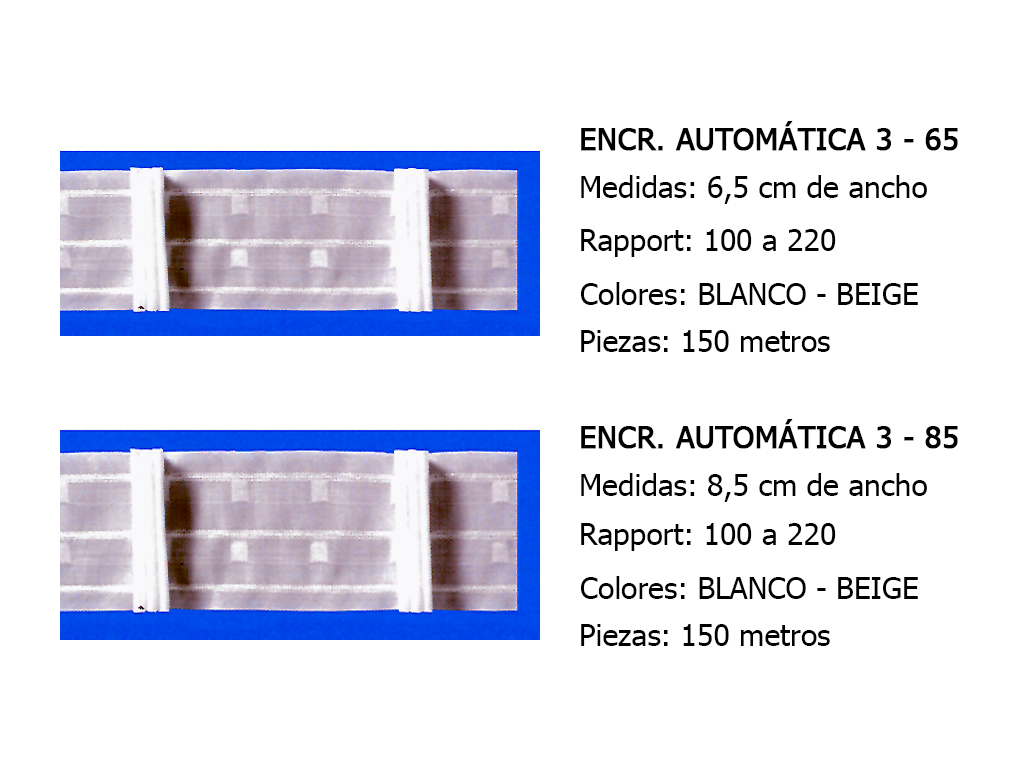 CINTA DE CORTINA ENCRESTADORA (GRUPOS)