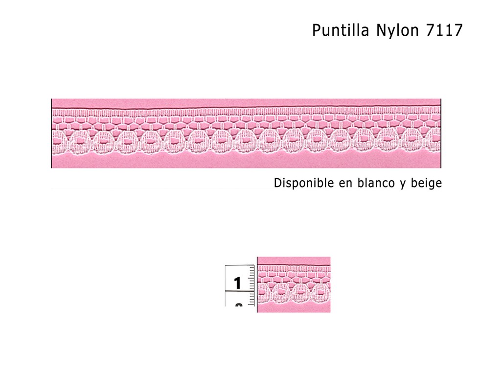 Puntilla nylon lisa 7117