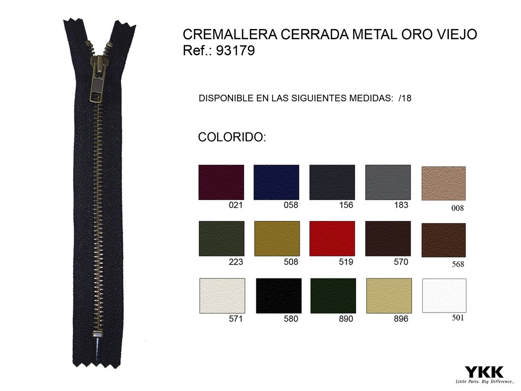 Cremallera 93179