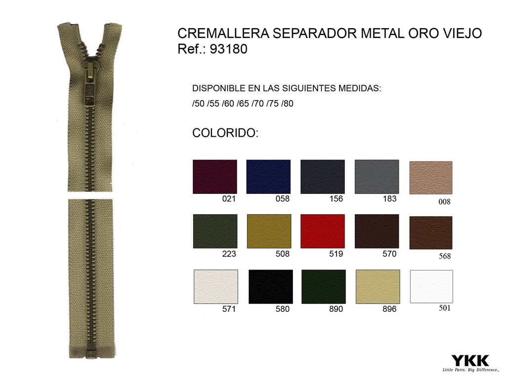 Cremallera 93180