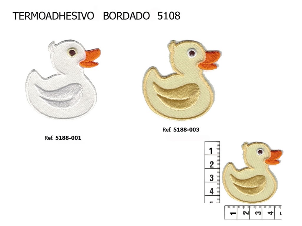 Termoadhesivo bordado pato 5188