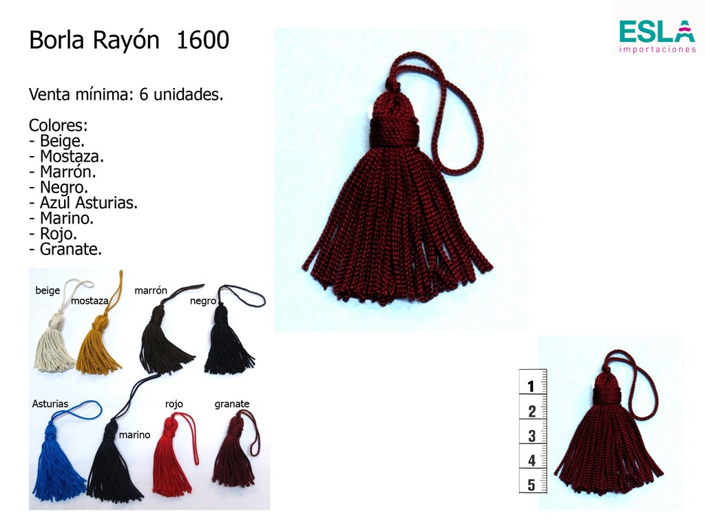 Borla rayón 1600