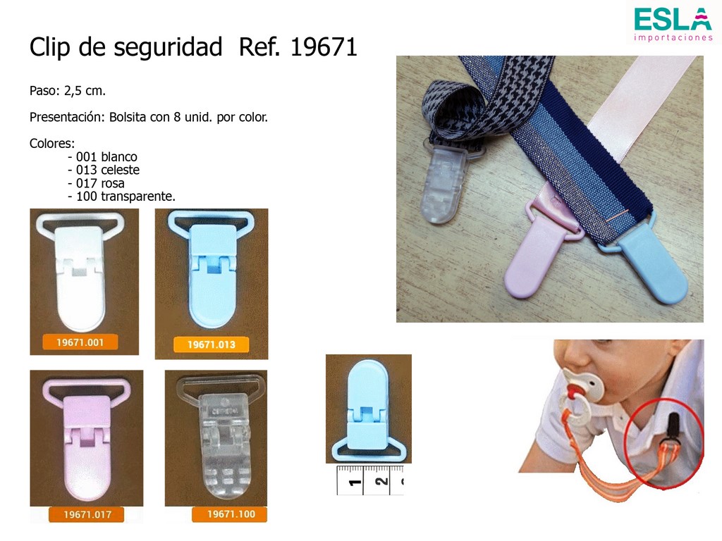 Clip seguridad chupete 19671