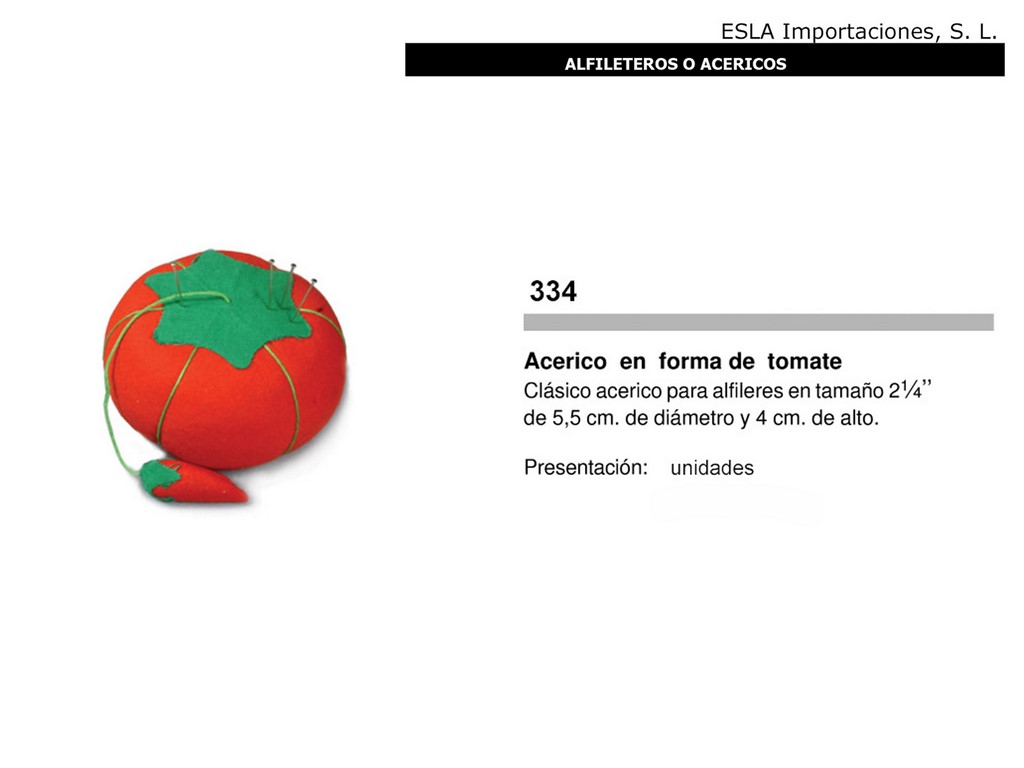 Alfiletero tomate 334