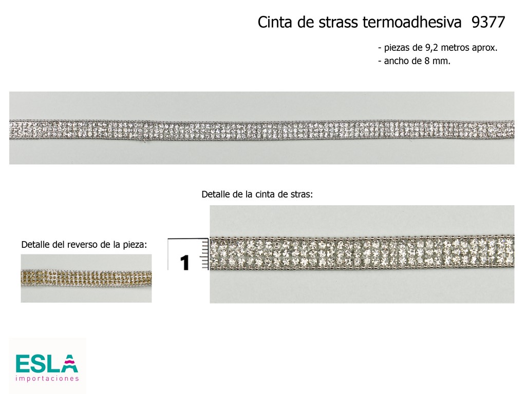 Cinta strass termoadhesiva 9377