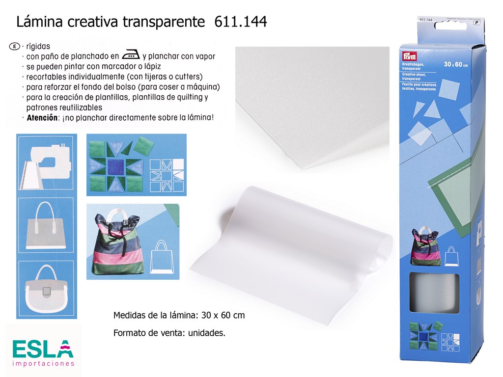 Lamina creativa transparente 611144