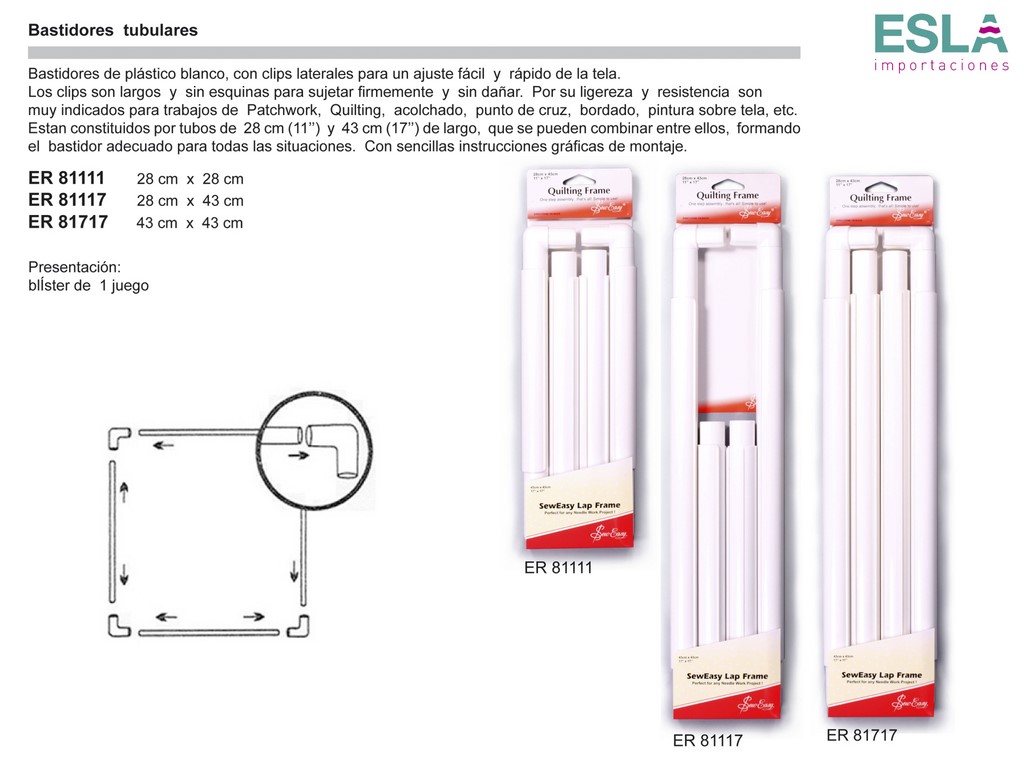 Bastidores tubulares ER 81111 - ER 81117 - ER 81717