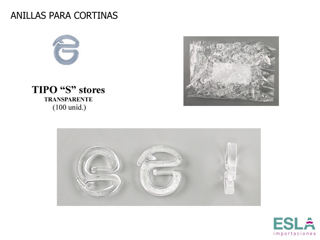 Esla Importaciones: Somos distribuidores de ANILLAS PARA CORTINAS TIPO