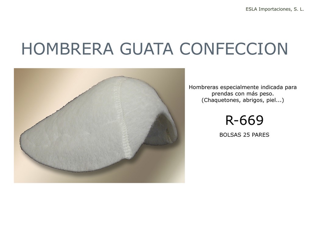 Hombrera guata confeccion R-669