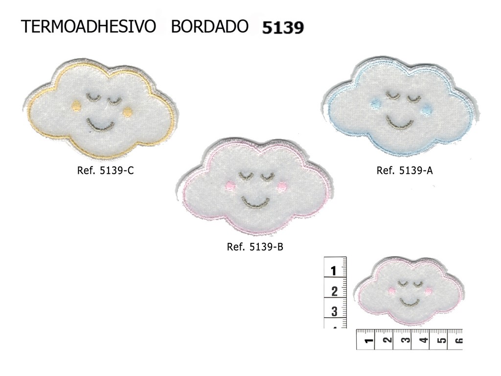 TERMOADHESIVO BORDADO NUBE 5139