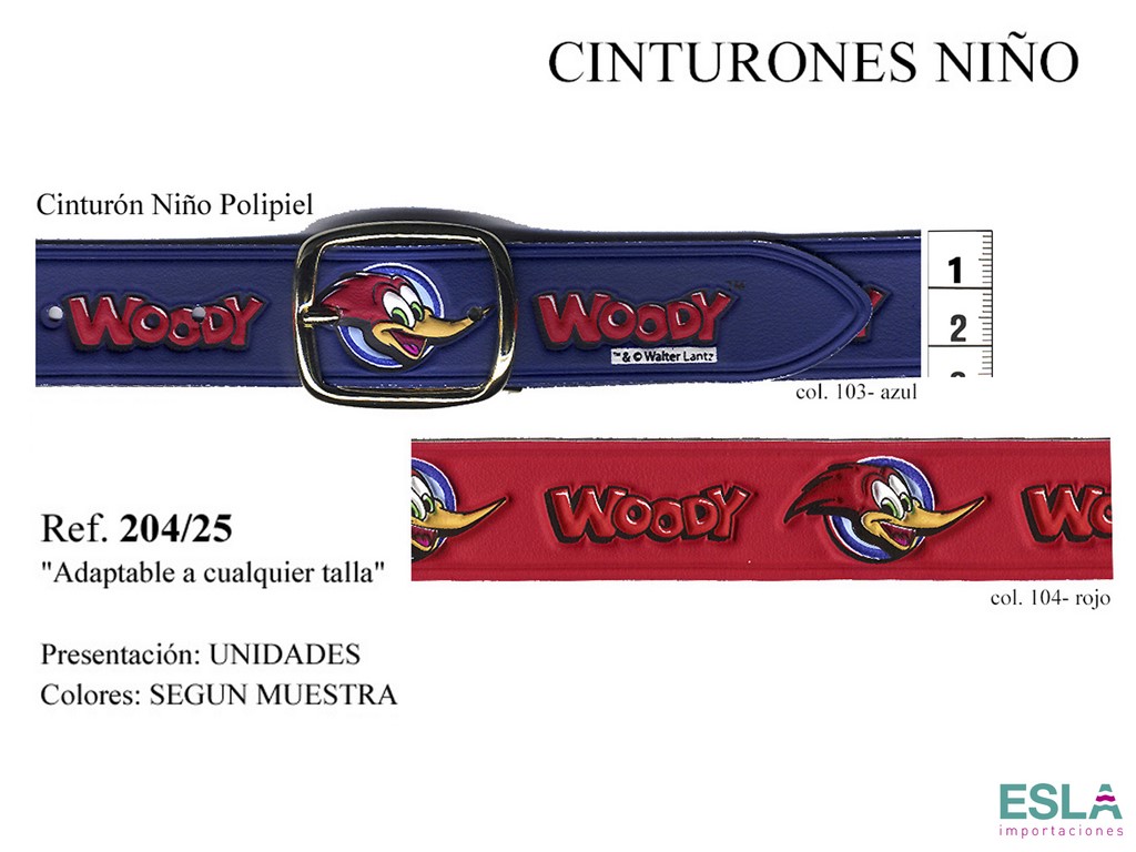 CINTURON NIÑO POLIPIEL 204