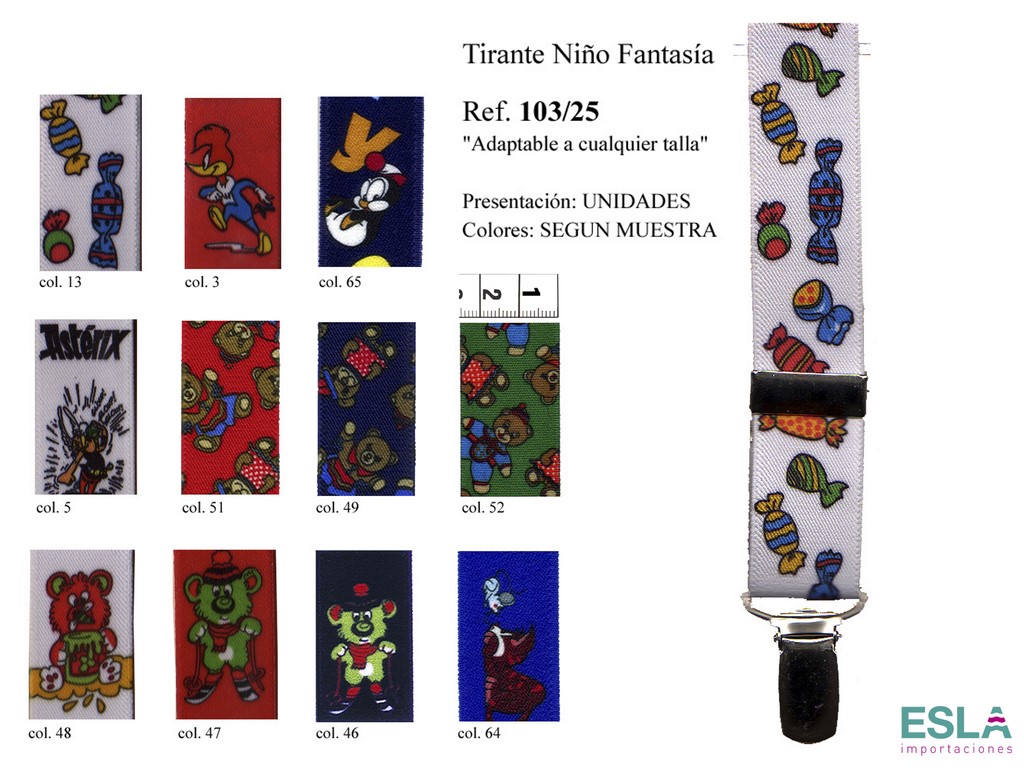 TIRANTES NIÑO FANTASIA 103