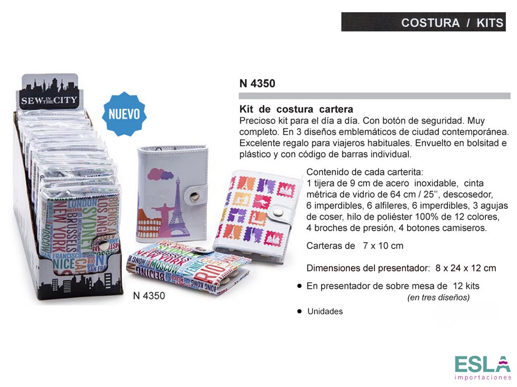 KIT COSTURA CARTERA N4350