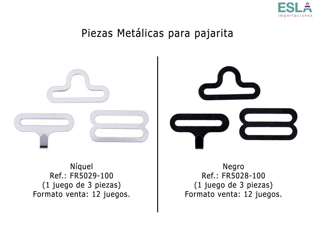 PIEZAS METALIZAS PARA PAJARITA FR5028-100 , FR5029-100