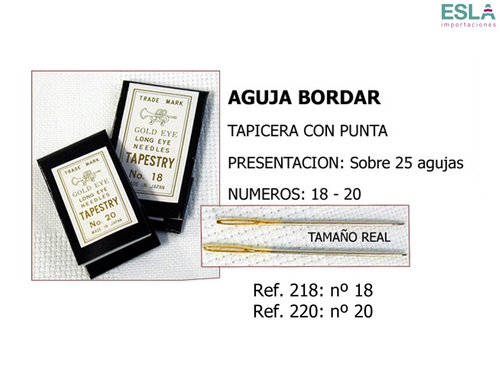 Agujas punta corneta 218 - 220