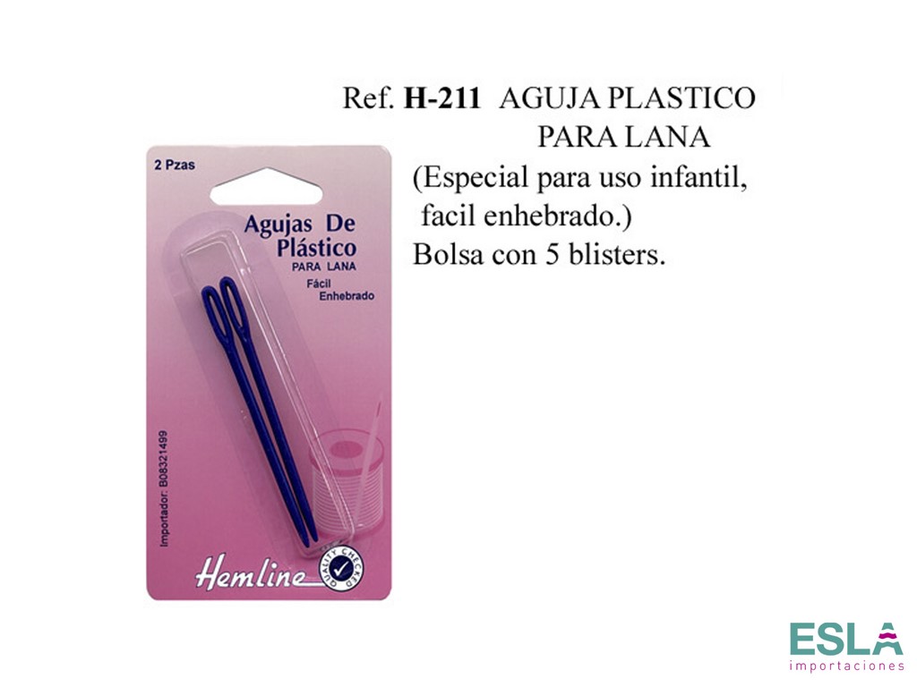 AGUJA PLASTICO PARA LANA H-211