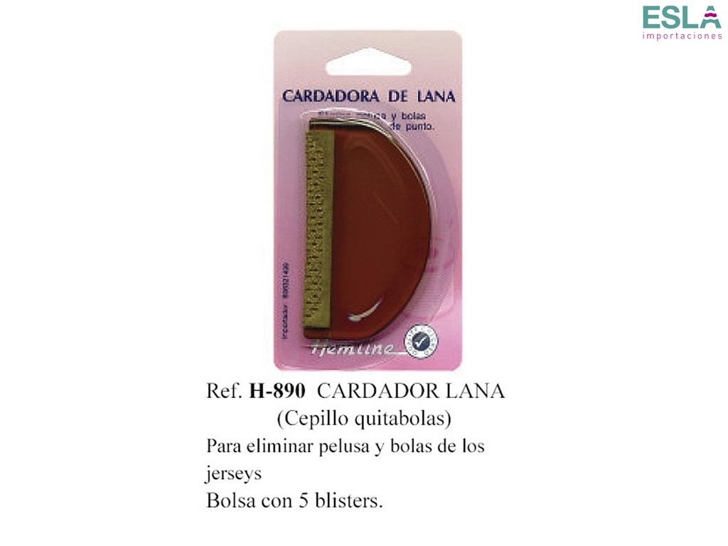 CARDADOR LANA H-890 CEPILLO QUITAPELUSAS