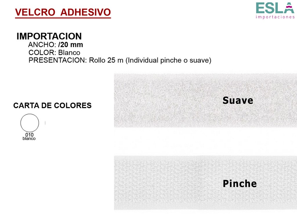 VELCRO ADHESIVO IMPORTACION