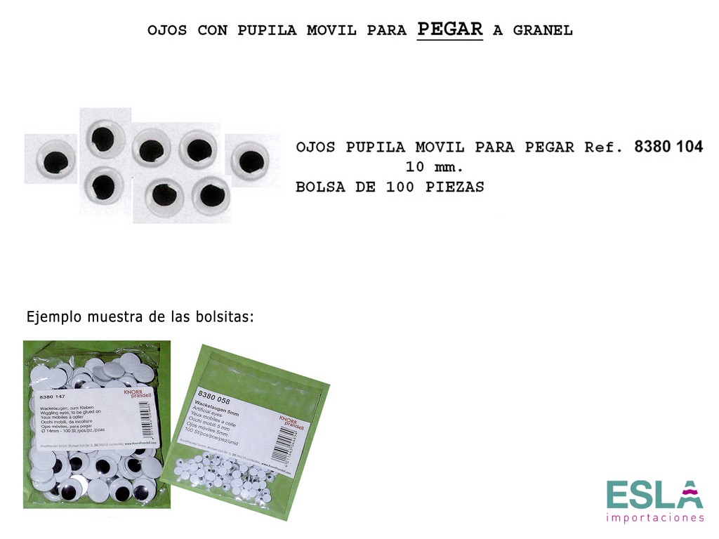 Esla Importaciones: Somos distribuidores de OJALES OJETES METALICOS A  PRESION 541371