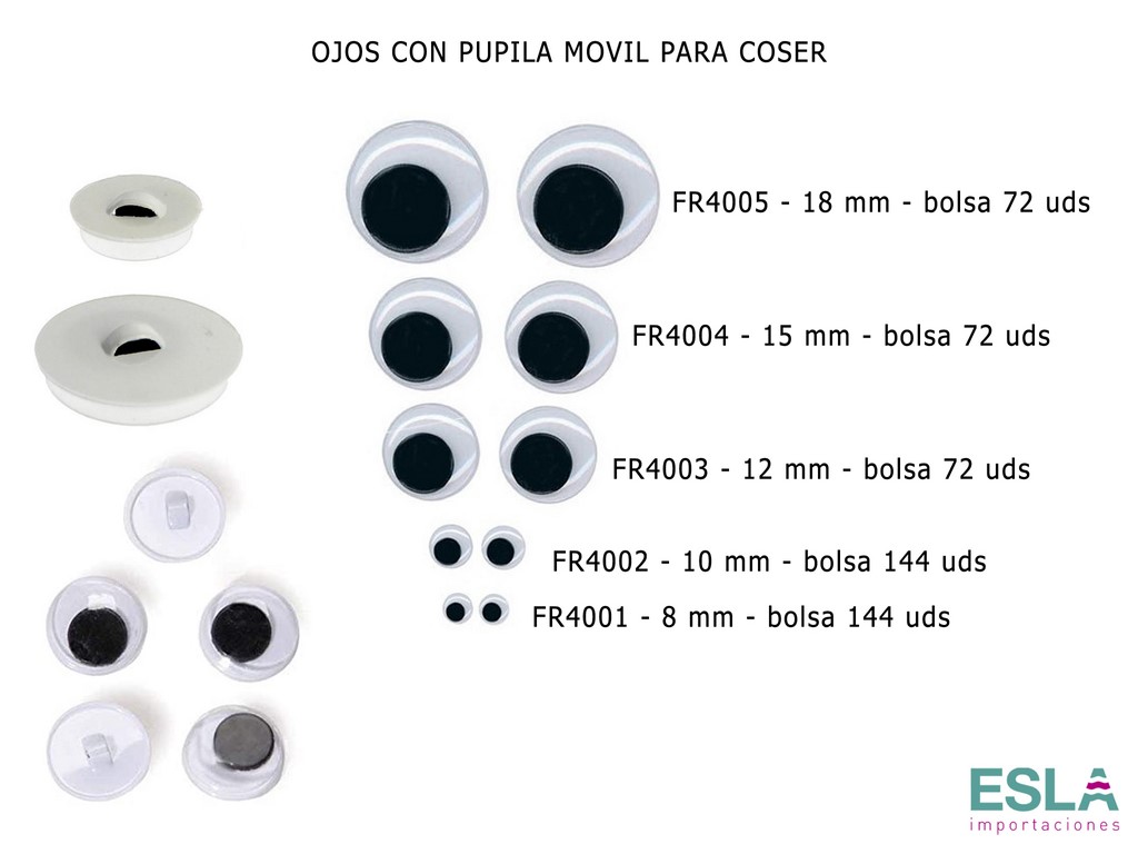 Esla Importaciones: Somos distribuidores de OJALES OJETES METALICOS A  PRESION 541371