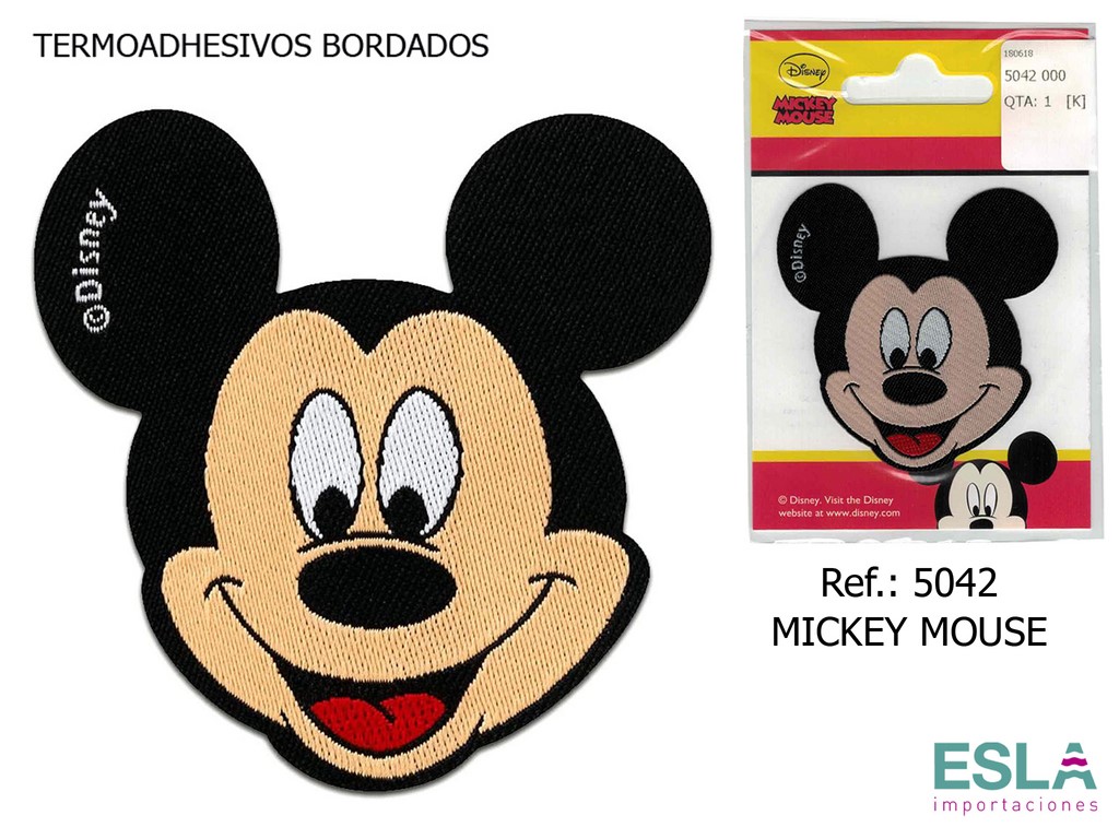 TERMOADHESIVO BORDADO MICKEY MOUSE 5042