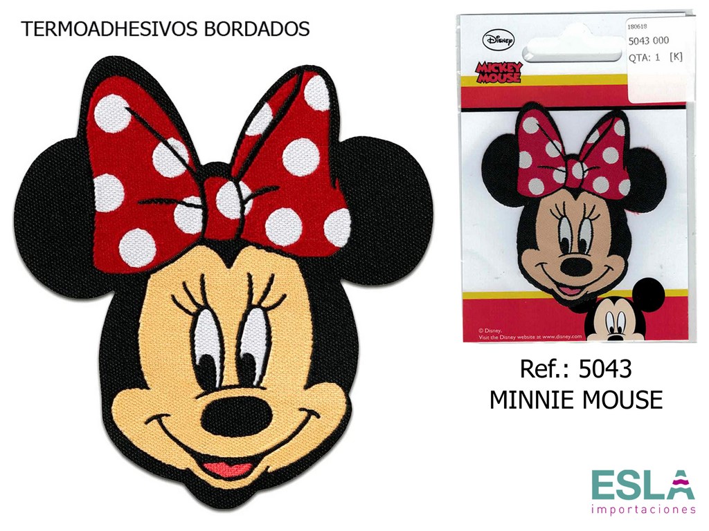 TERMOADHESIVO BORDADO MINNIE MOUSE 5043