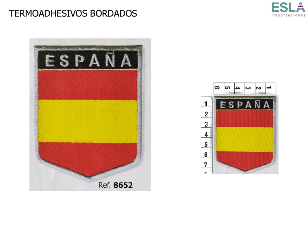 PARCHE BORDADO BANDERA DE ESPAÑA-ASTURIAS